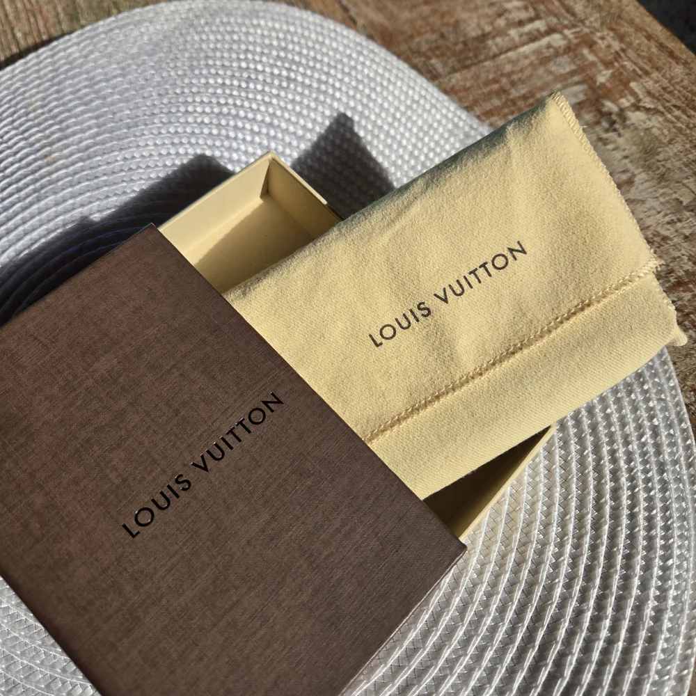 Louis Vuitton Brown and Gold Monogram Wallet with L.V dust bag & Box (BIN 005)